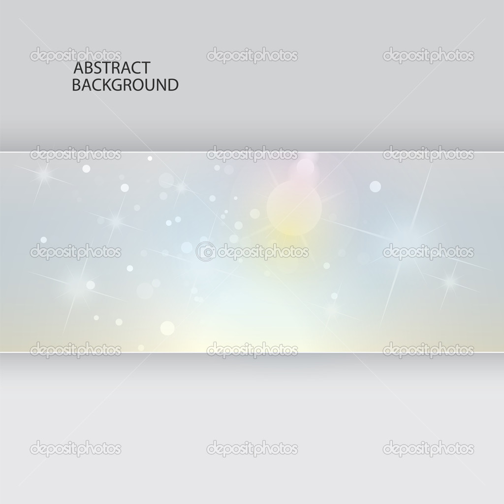 Abstract background, vector template, glow and stars