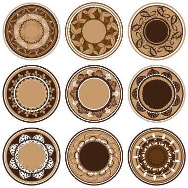 Round Ornament Pattern. Vintage decorative elements. clipart