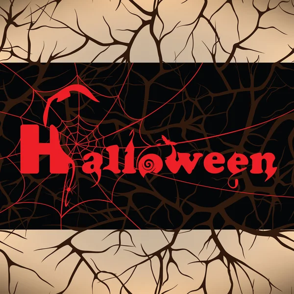 Halloween design sfondo, illustrazione vettoriale — Vettoriale Stock