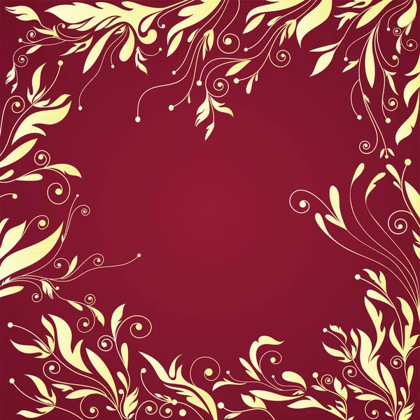 Florece marco, patrón floral, fondo vectorial — Archivo Imágenes Vectoriales