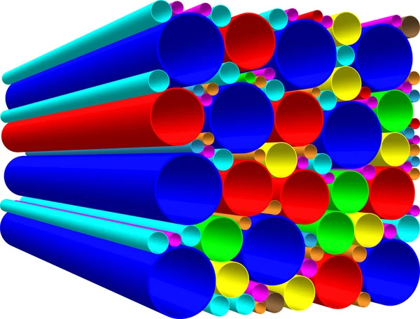 Tubería pvc abstracto — Archivo Imágenes Vectoriales