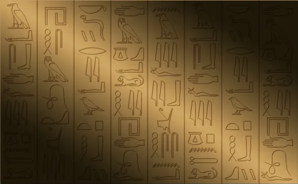 Hieroglyphen-Plakat — Stockvektor