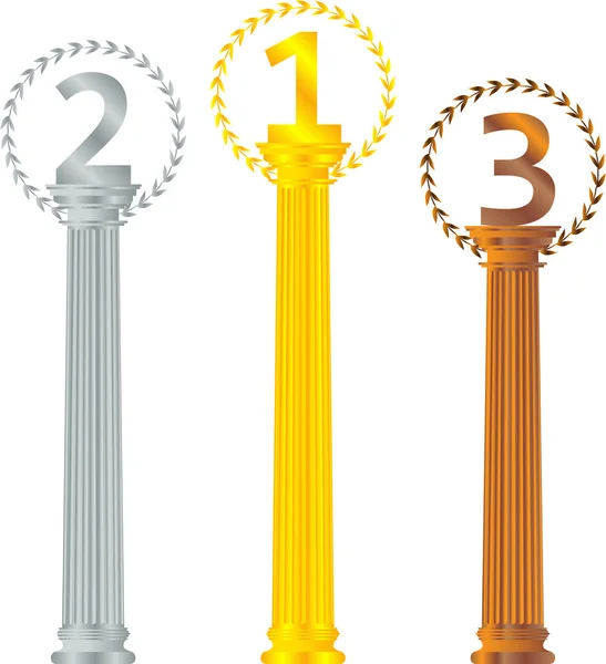 Podium for the winners — Stock Vector