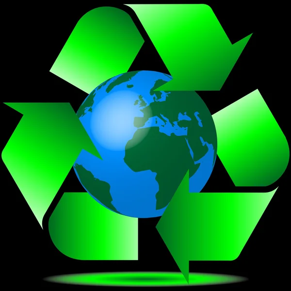 Recycler la planète — Image vectorielle