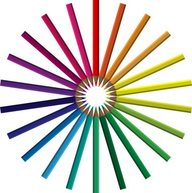 boya kalemi bir daire