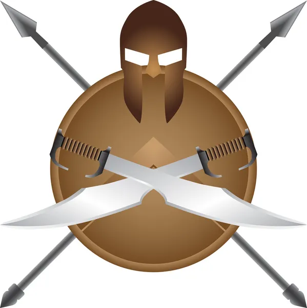 Símbolo espartano — Archivo Imágenes Vectoriales
