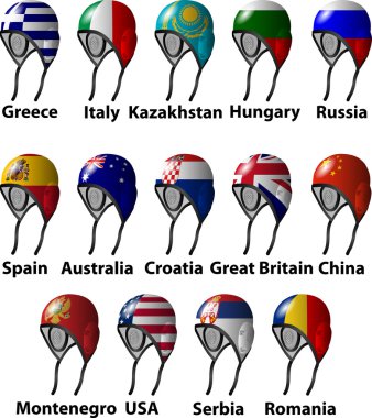 su topu kapaklar bayraklı