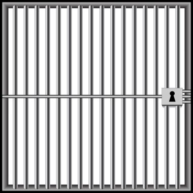 prison bars white clipart