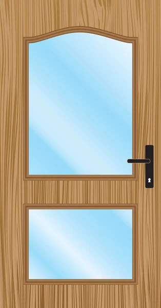 Porte en bois — Image vectorielle