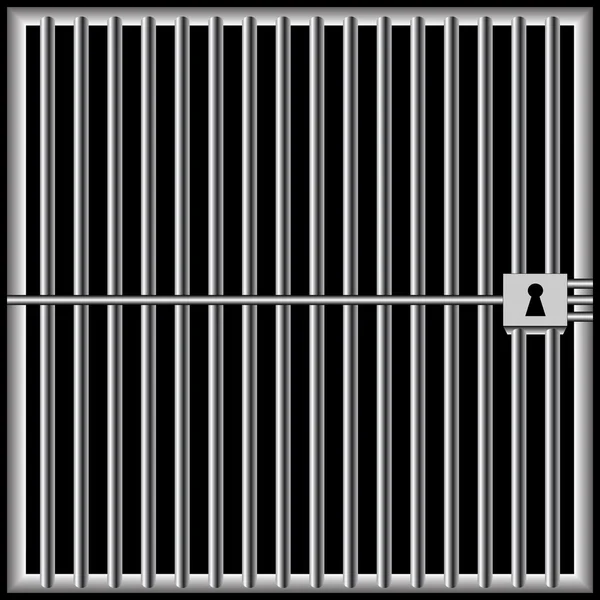 Prison bars noir — Image vectorielle