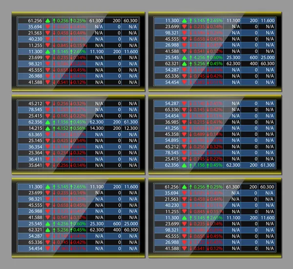 Monitor bolsa de valores — Vetor de Stock