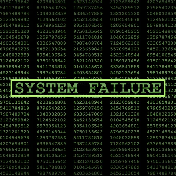 System failure — Stock Vector