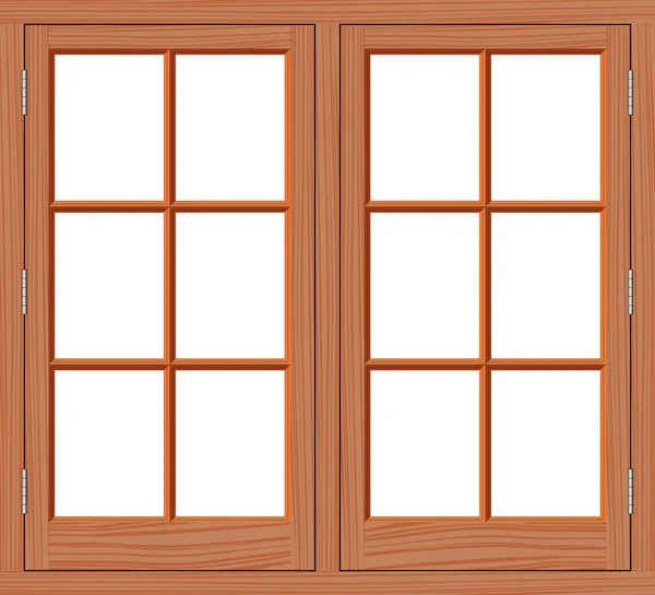 Legno della finestra — Vettoriale Stock