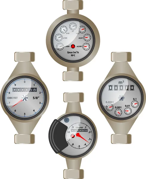 Water meter — Stock Illustration Water meter Royalty Free Stock Vectors