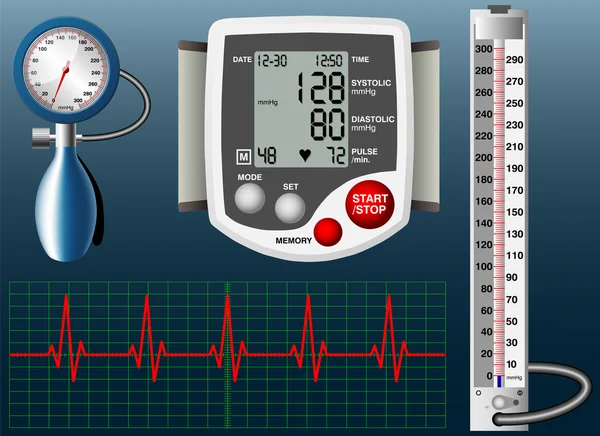 Esfigmomanômetro —  Vetores de Stock