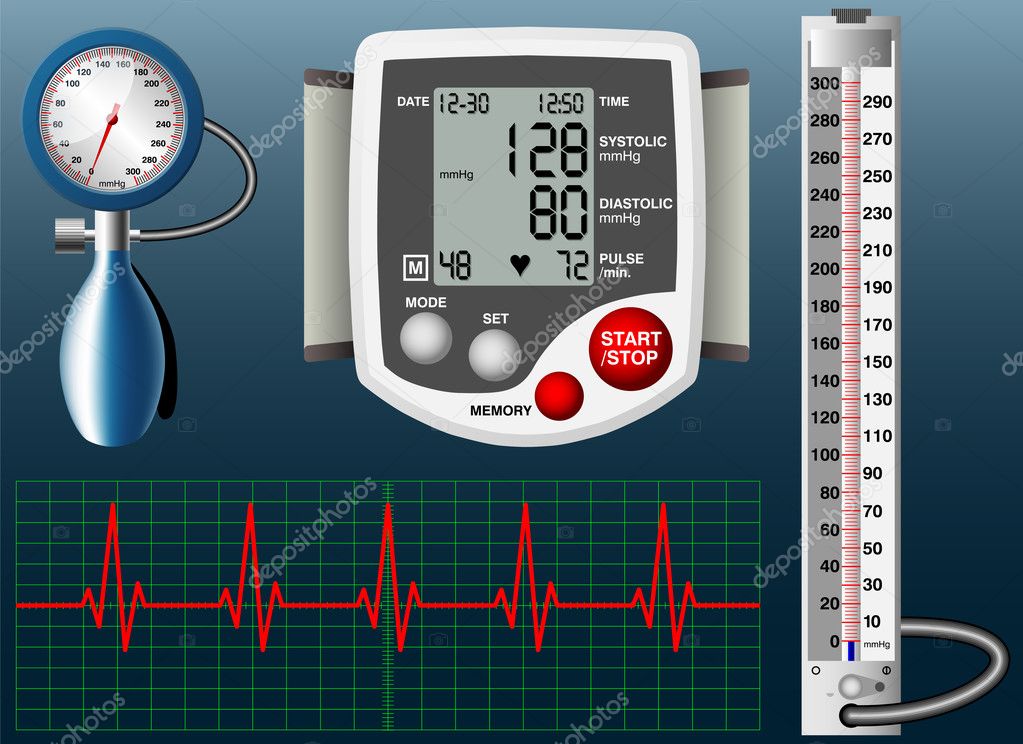 Sphygmomanometer — Stock Vector © milagli 29859365