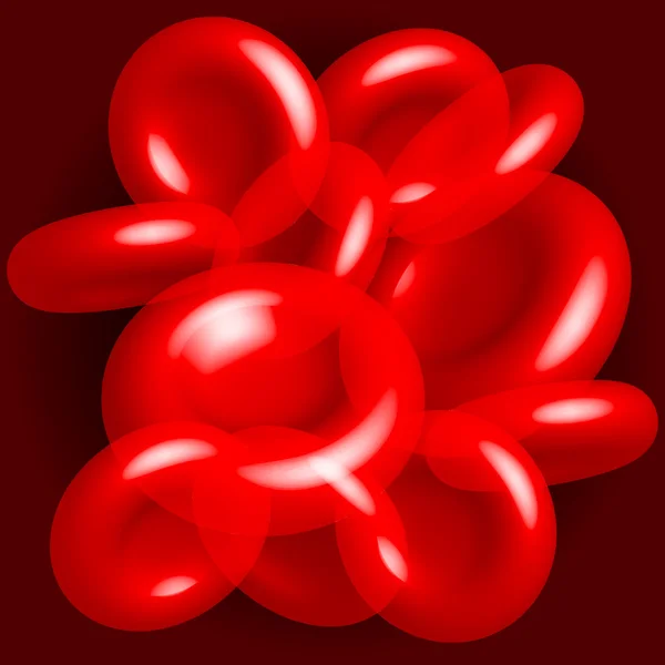 Rode bloedcellen — Stockvector