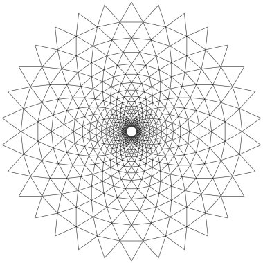 beyaz eş merkezli dairesel desenler