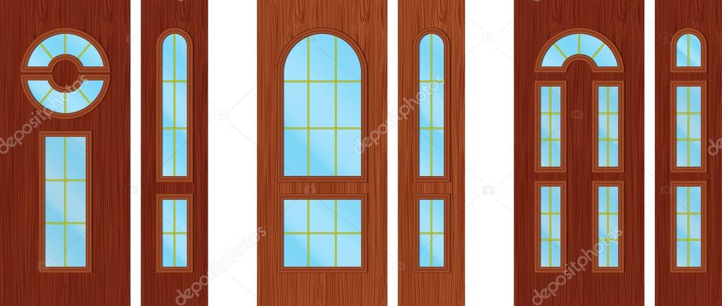 Modern wooden doors