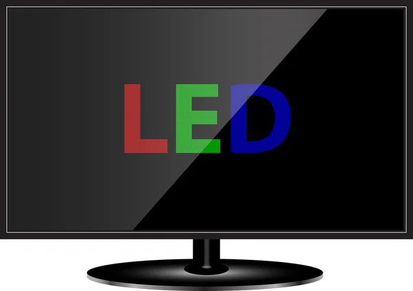 LED TV technology — Stock Vector