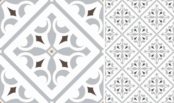 Padrão Telha Vector Azulejos Sem Costura Projeto Telhas Cerâmicas Textura — Vetor de Stock