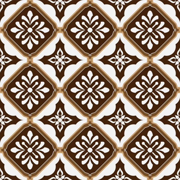 Färgglad Sömlös Kakel Design Vintage Tapeter Element Islam Arabiska Indiska — Stock vektor