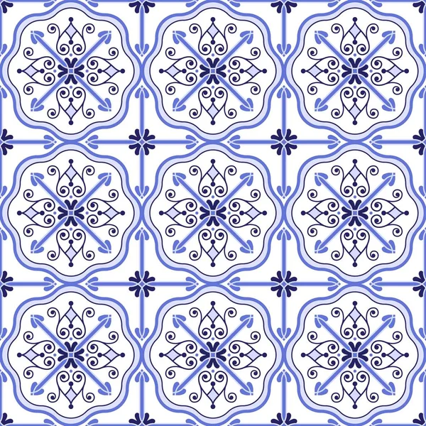 Patrón Azulejo Vector Sin Costura — Vector de stock