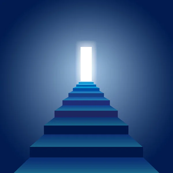 Treppe zum Licht — Stockvektor