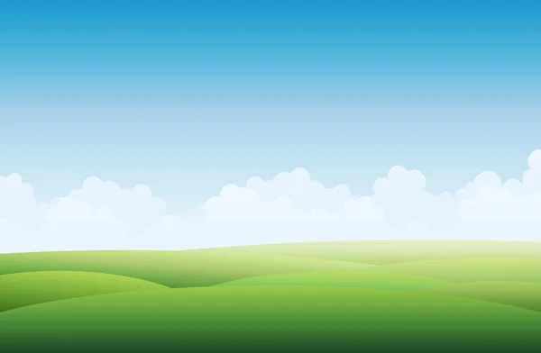 Paisaje verde — Vector de stock