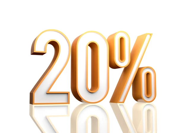 20% — Foto Stock