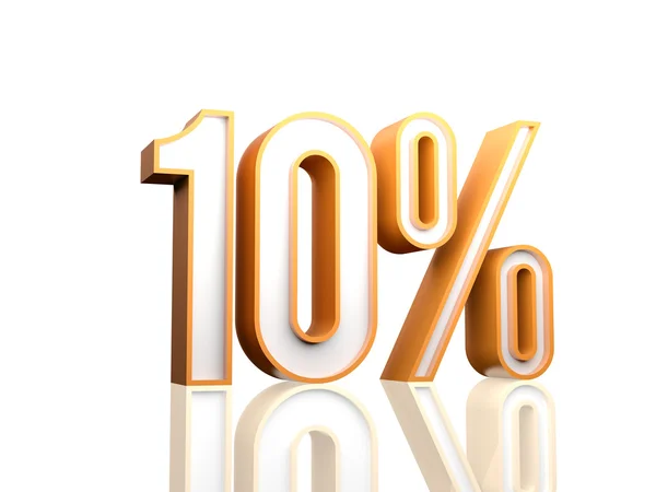 10% — Foto Stock