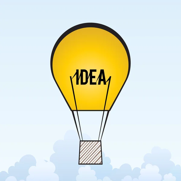 Idea Air Balloon — Stock Vector