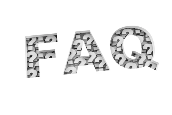 FAQ programu word — Zdjęcie stockowe