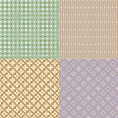 Dikişsiz soyut çiçek desen arka plan