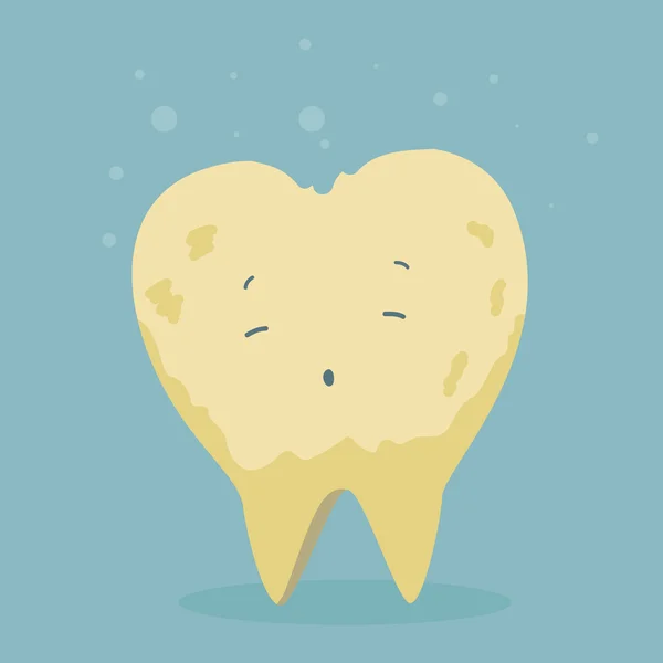 Dent malade — Image vectorielle