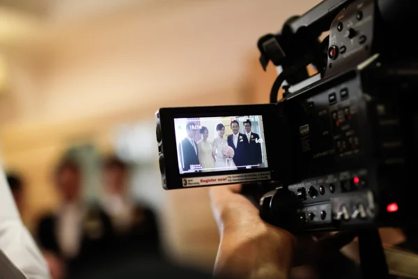 Gravação de casamento — Fotografia de Stock