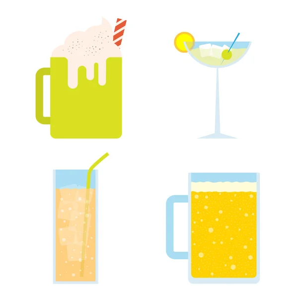 Холодные напитки — стоковый вектор