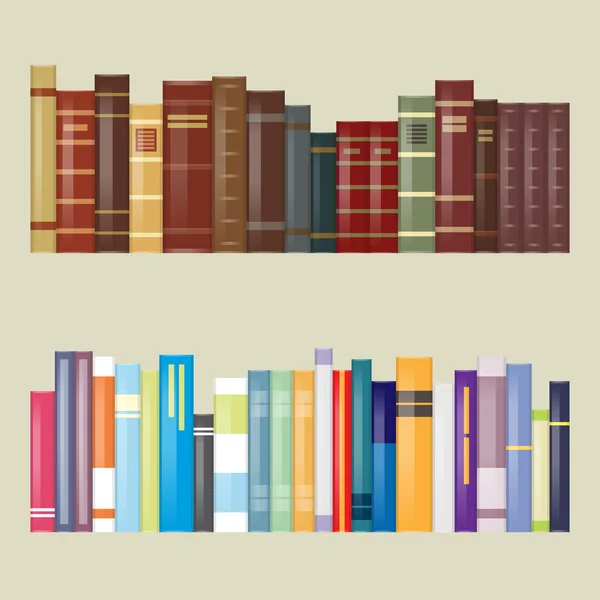 Livres de design filtrés plats — Image vectorielle