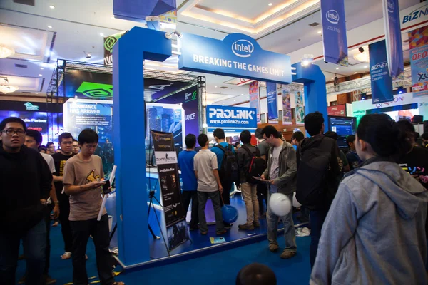 Intel Stand in Indo Game Show 2013 — Stock Photo, Image