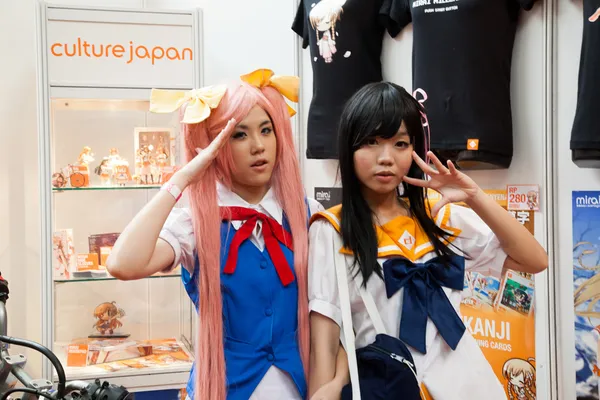 Cosplayers in Anime Festival Asia - Indonesia 2013 — Stock Photo, Image