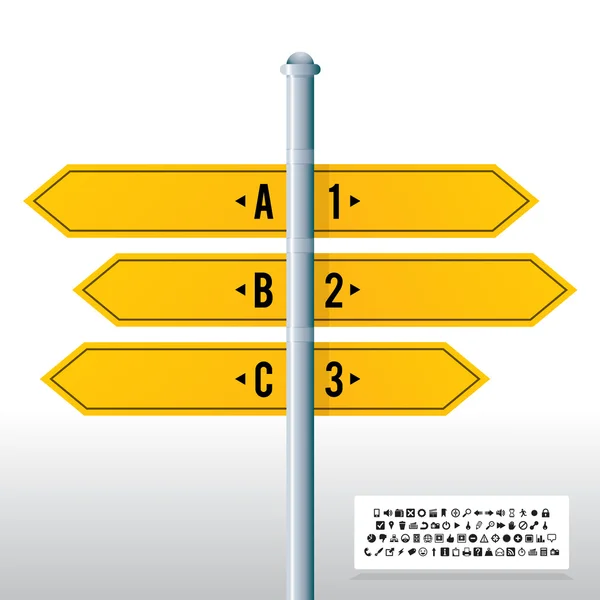 Фон знака дорожного знака — стоковый вектор