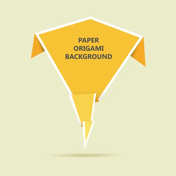 Origami-Hintergrund aus Papier — Stockvektor