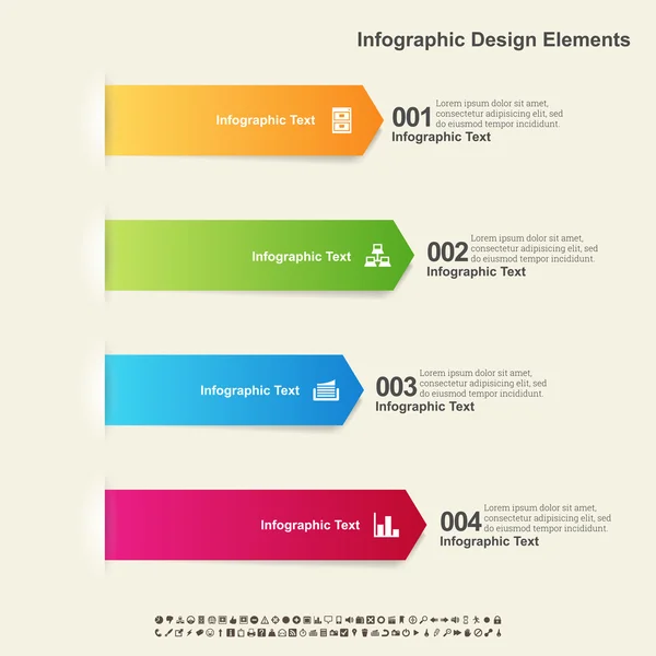 Elementi infografici freccia — Vettoriale Stock