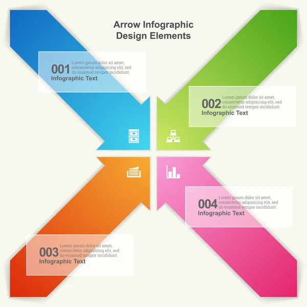 Elemen Infografis Panah - Stok Vektor