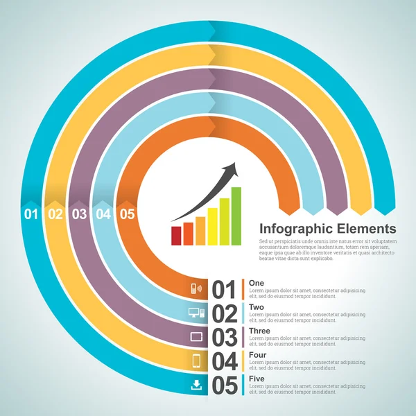 Elementos infográficos — Vetor de Stock