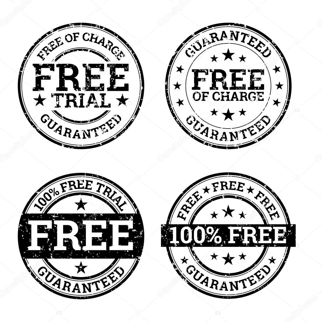 Free Trial Black and White Stamps