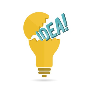 fikir metin ampul çatlamak