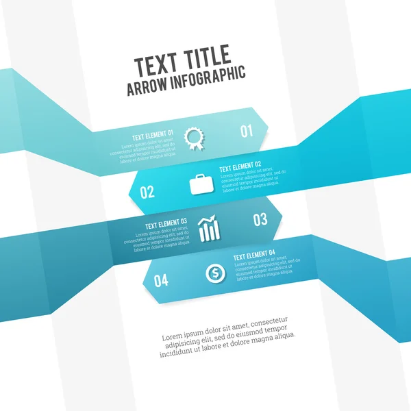 Pfeil-Infografik — Stockvektor