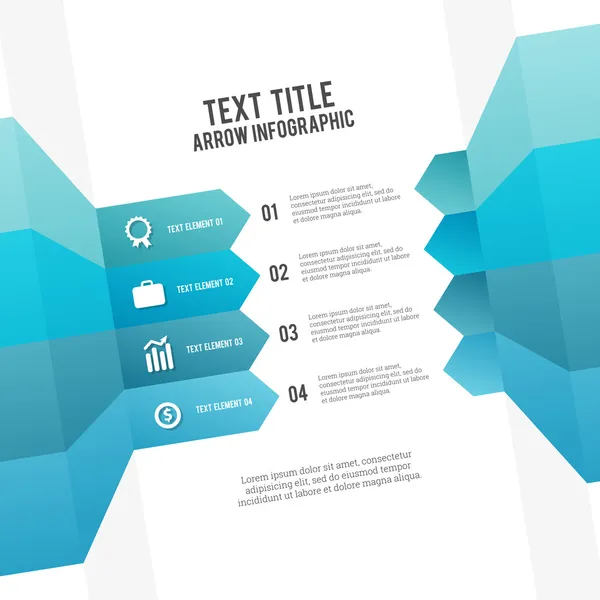 Infographie des flèches — Image vectorielle