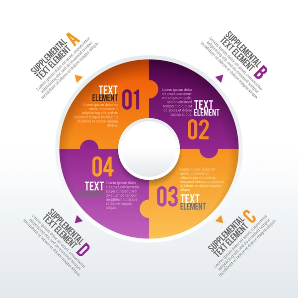 Pivot Parts Infografik — Stockvektor